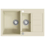 Voir la diapositive 2 : VIDAXL Evier de cuisine Granit Double lavabo Beige