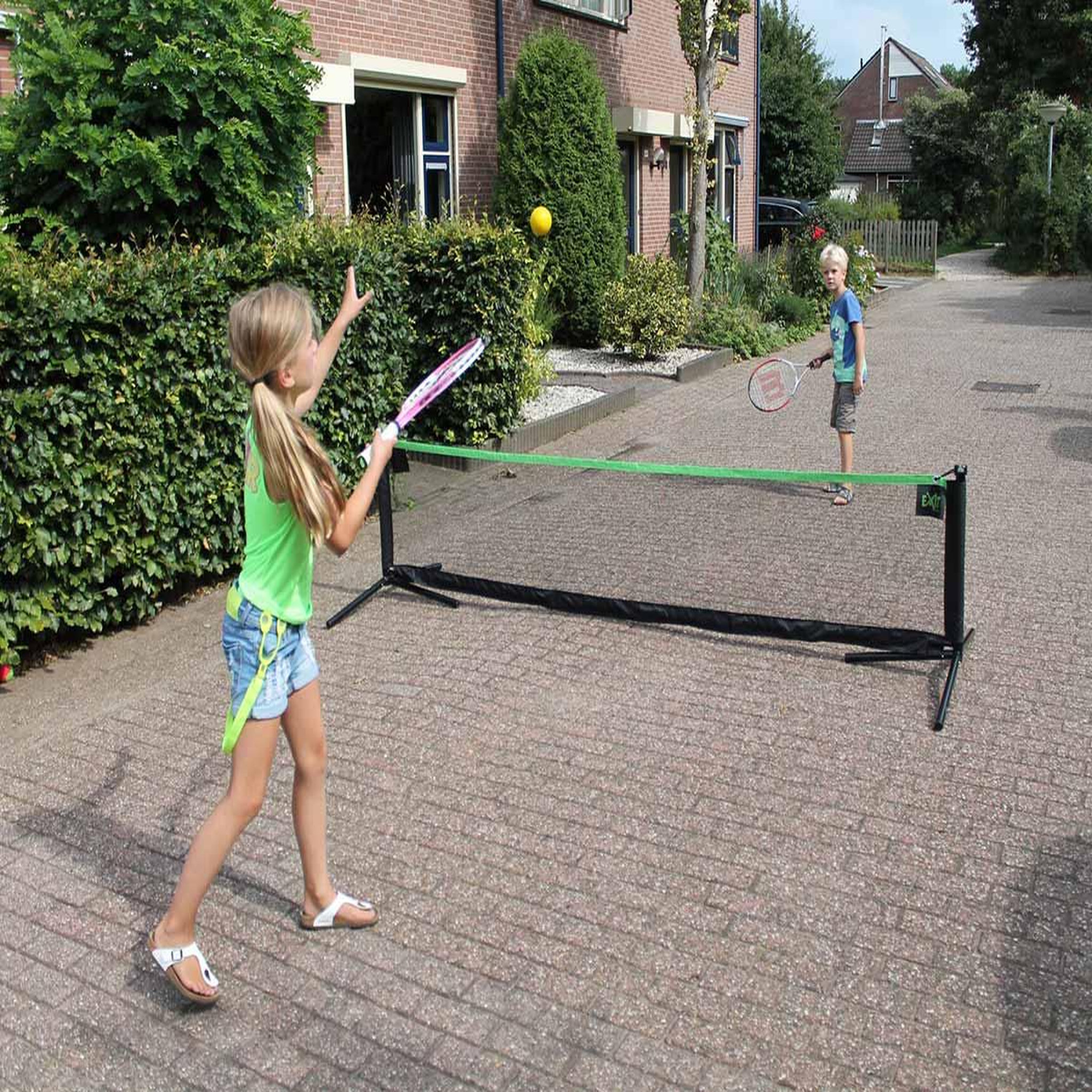 Voir la diapositive 4 : EXIT TOYS Filet de sport réglable 1,55 x 3,00 m - exit toys