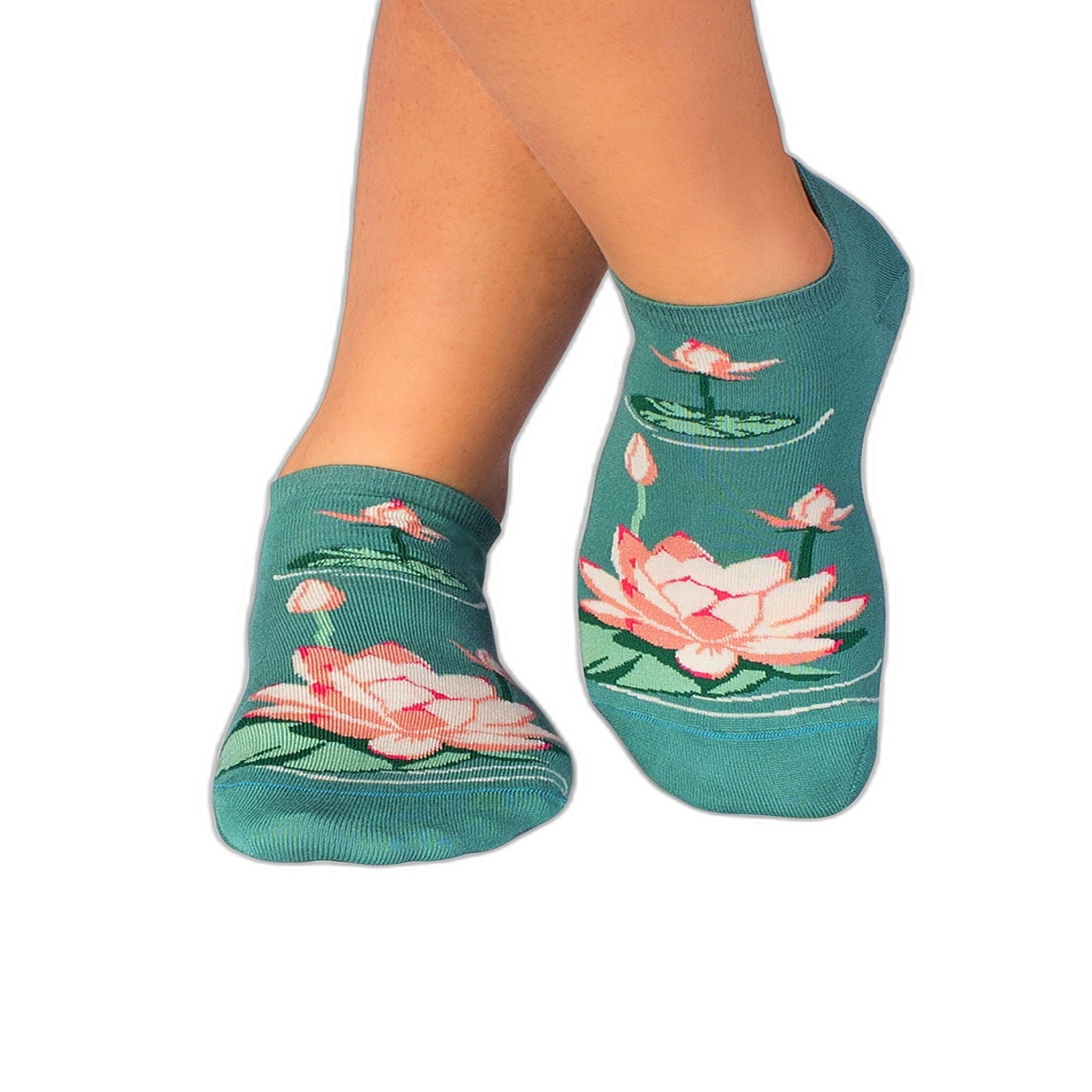 PIRIN HILL Socquettes en bambou lotus. Coloris disponibles : Rose