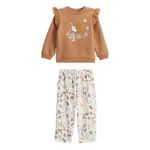 Petit Béguin Ensemble enfant sweat et pantalon en molleton Chincha. Coloris disponibles : Marron