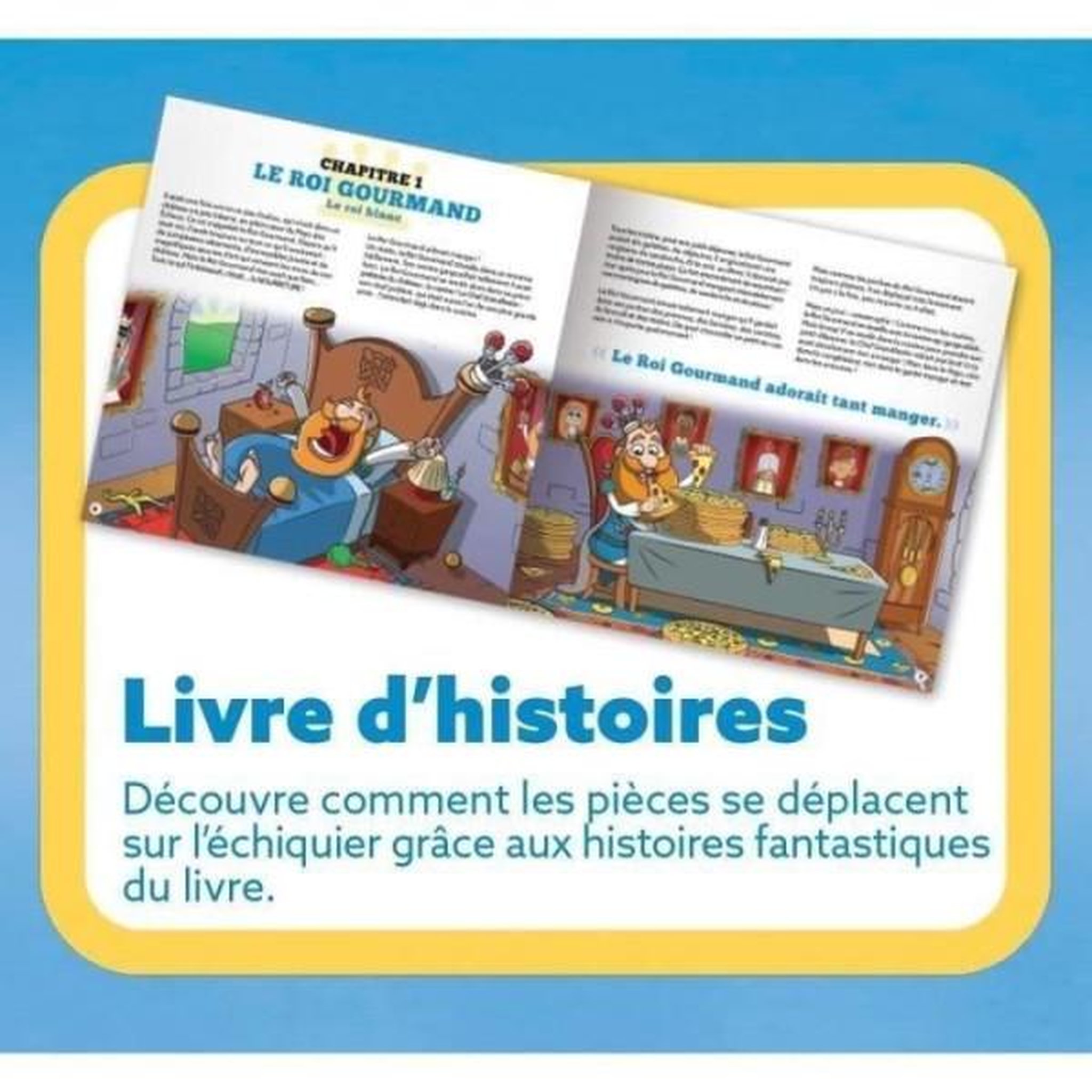 Voir la diapositive 4 : Megableu L'HISTOIRE DU ROI DES ECHECS - MEGABLEU - Jeu d'apprentissage