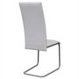 Voir la diapositive 5 : VIDAXL Chaises a manger cantilever lot de 6 blanc similicuir