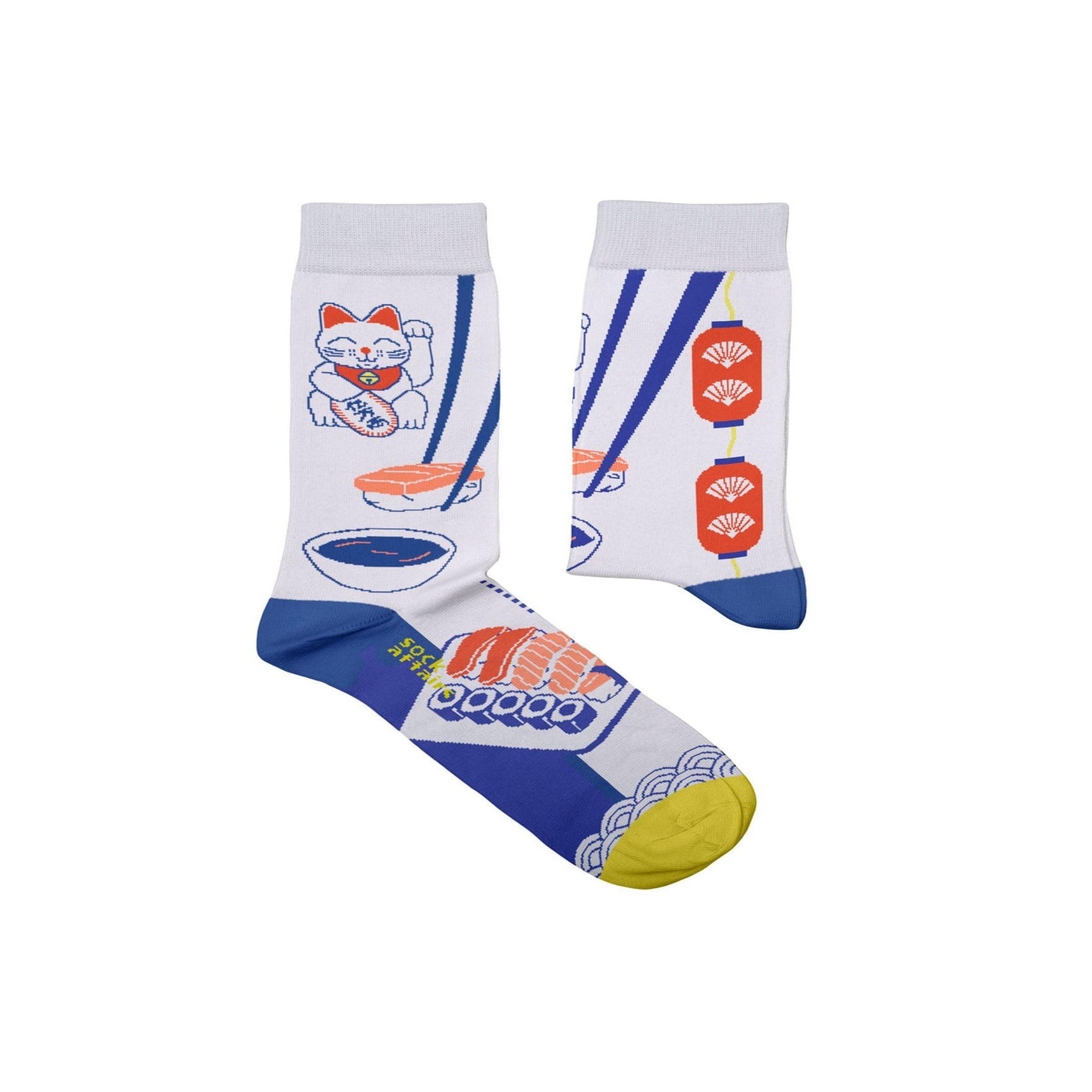 SOCK AFFAIRS Chaussettes sock affairs sushi. Coloris disponibles : Blanc