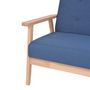 Voir la diapositive 4 : VIDAXL Fauteuil Bleu Tissu