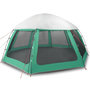 Voir la diapositive 2 : VIDAXL Tente piscine toit amovible parois maille vert d'eau 510x510 cm