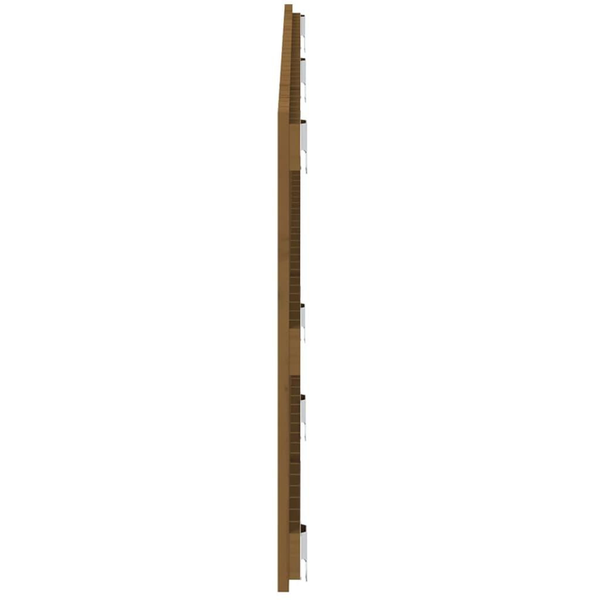 Voir la diapositive 5 : VIDAXL Tete de lit murale Marron miel 166x3x60 cm Bois massif de pin