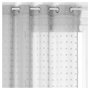 Voir la diapositive 2 : ATMOSPHERA Rideau Voilage à oeillets métal en polyester motifs plumetis 140x240cm LILY 