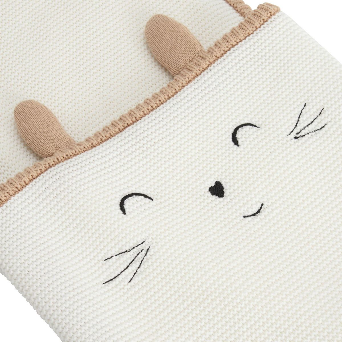 Petit Béguin Couverture bébé en tricot Hello Baby