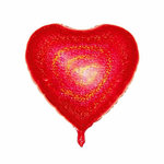Paris Prix Ballon Gonflable Métallisé  Cœur  38cm Rouge