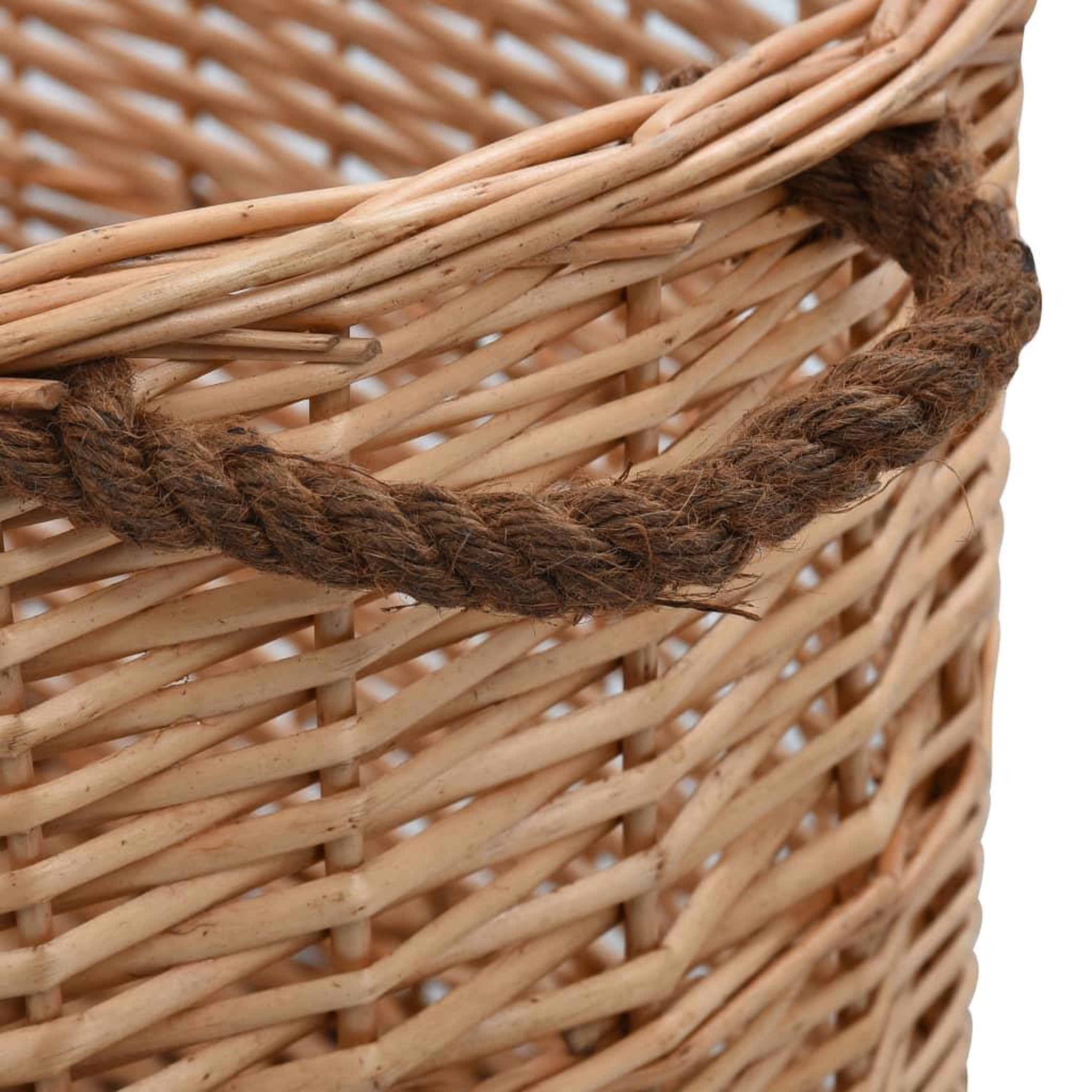 Voir la diapositive 3 : VIDAXL Panier a bois de chauffage poignees de transport 78x54x34 cm
