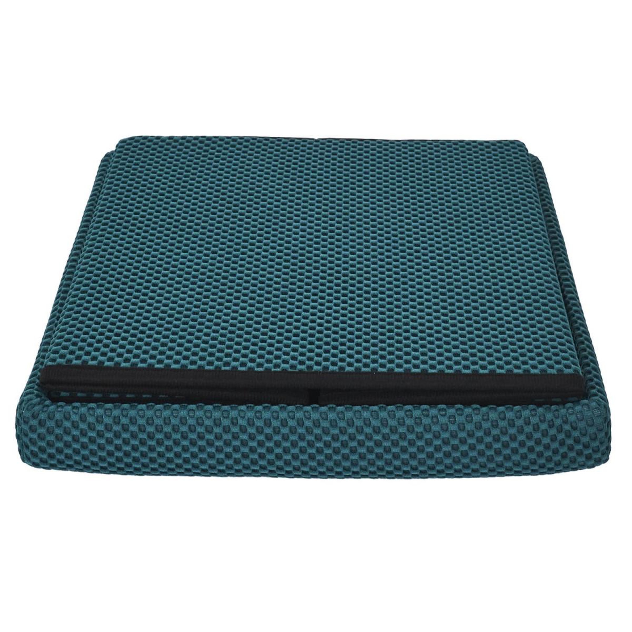 Voir la diapositive 4 : The Home Deco Factory Pouf coffre pliable  atome  38cm bleu