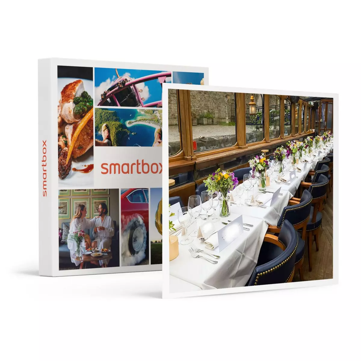 Smartbox Croisière de 2h sur la Seine avec dîner gastronomique, vin et champagne - Coffret Cadeau Gastronomie