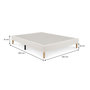 Voir la diapositive 6 : IDIMEX Sommier tapissier QUIMPER 140 x 190 cm revêtement tissu