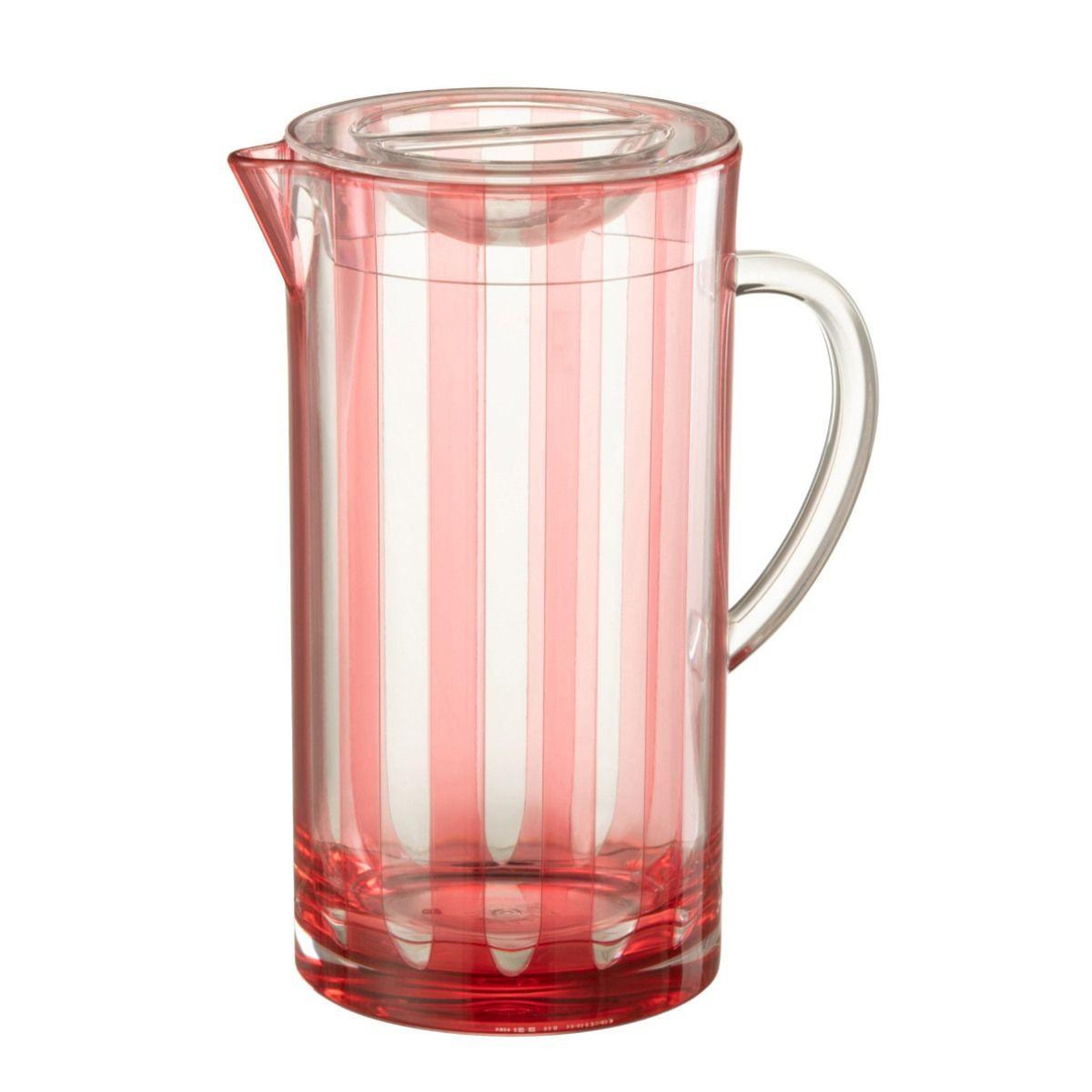 J-LINE Carafe en plastique  mélanie  2,36l rouge