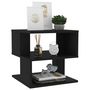 Voir la diapositive 3 : VIDAXL Table d appoint Noir 40x40x40 cm Aggloméré