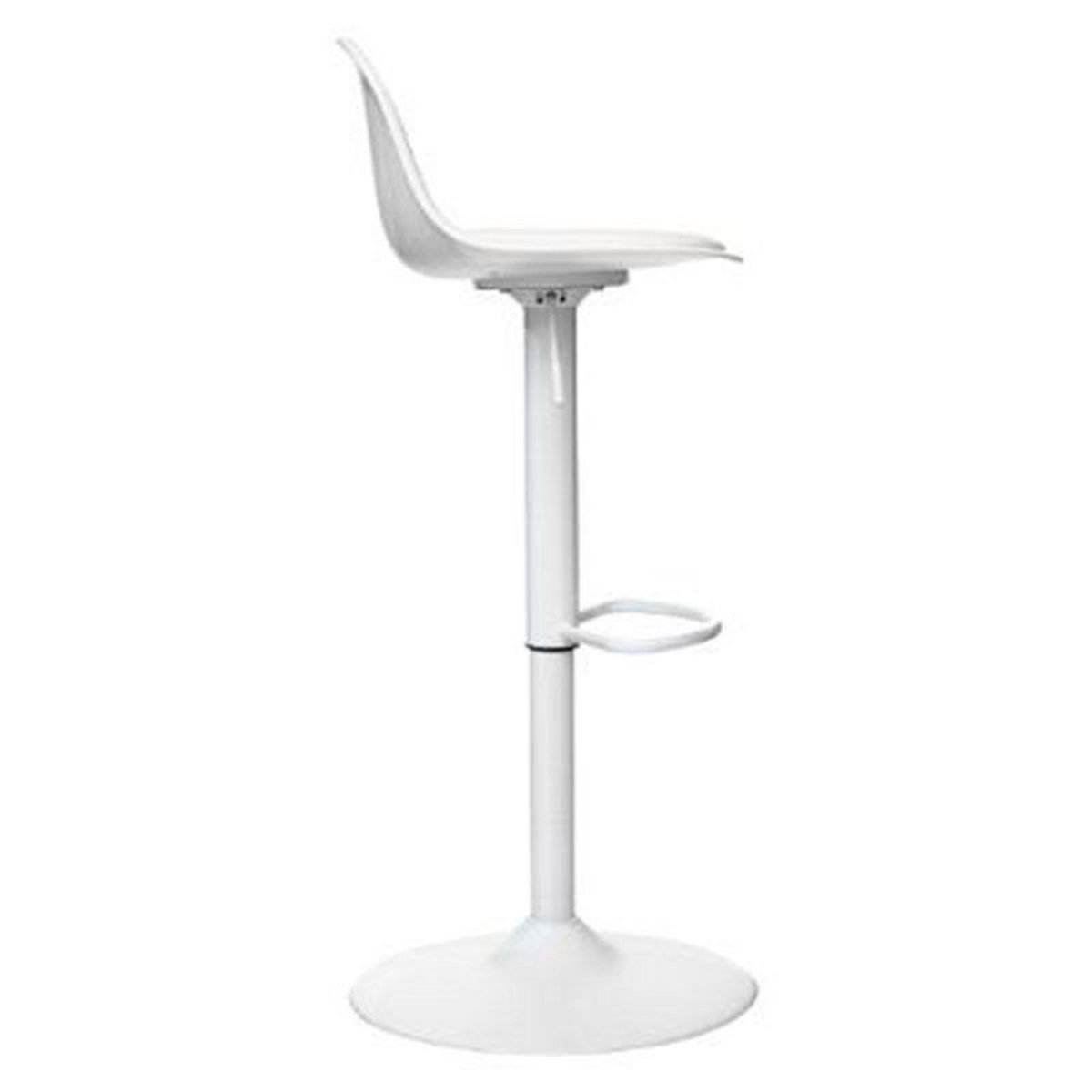  Lot de 2 Chaises de Bar Design  Aiko  103cm Blanc