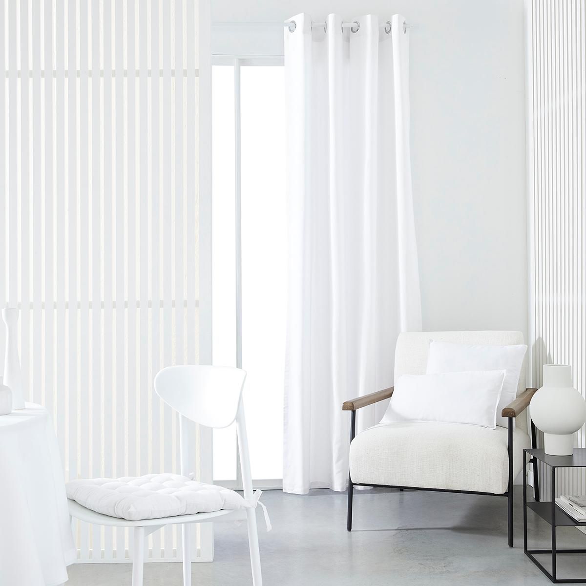 TODAY Rideau à &oelig;illets en polycoton PANAMA