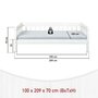 Voir la diapositive 1 : INTERLINK Lit simple Sintro 90 x 200