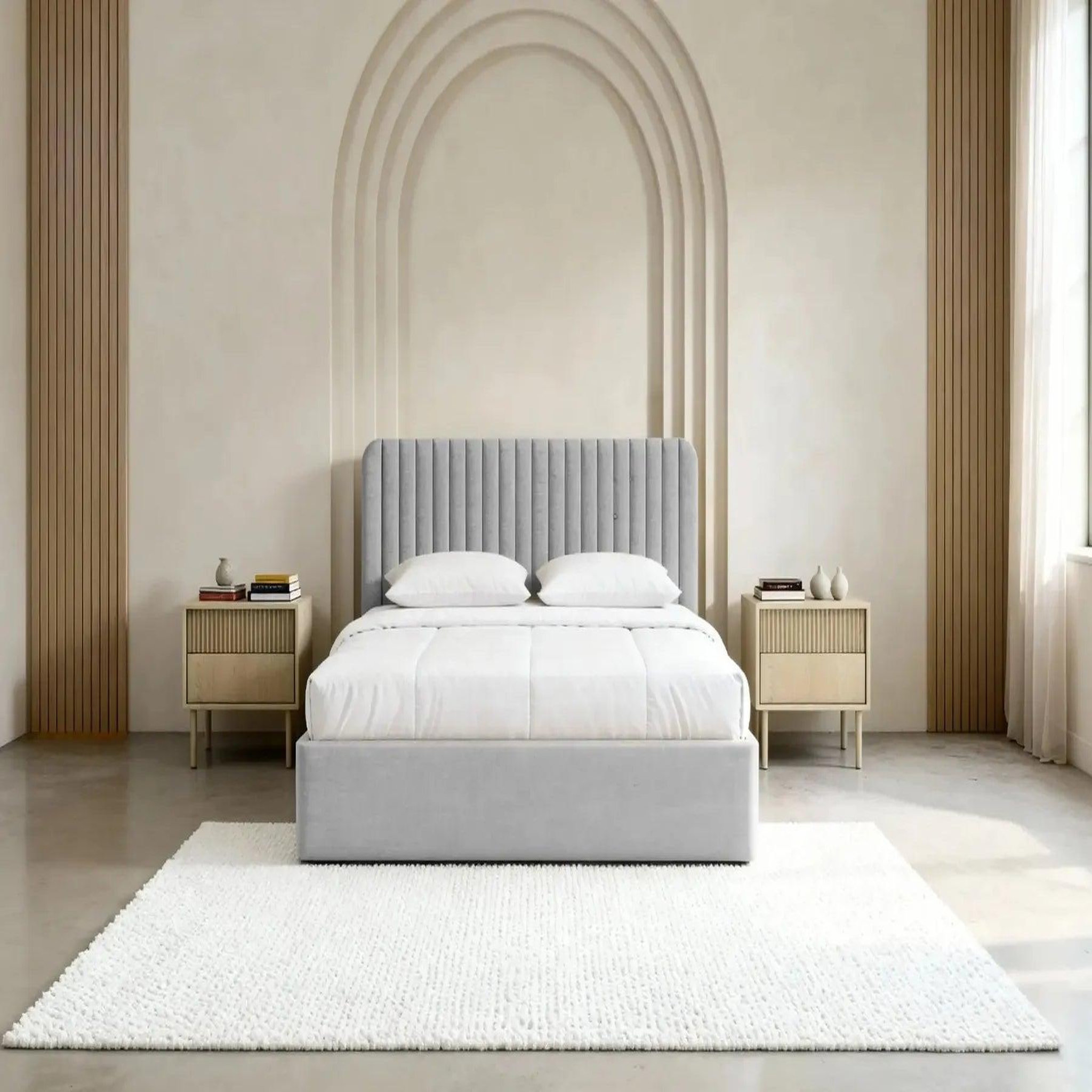 Voir la diapositive 4 : CASANOVA PARIS JEANNE - Lit coffre tissu velours