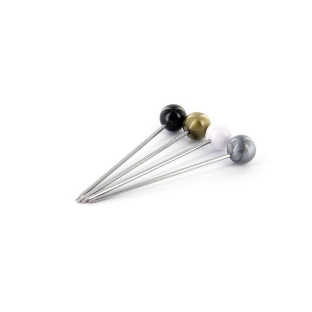 Paris Prix Lot de 12 Piques & Support  Bigorneaux  4cm Argent