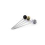 Voir la diapositive 2 : Paris Prix Lot de 12 Piques & Support  Bigorneaux  4cm Argent