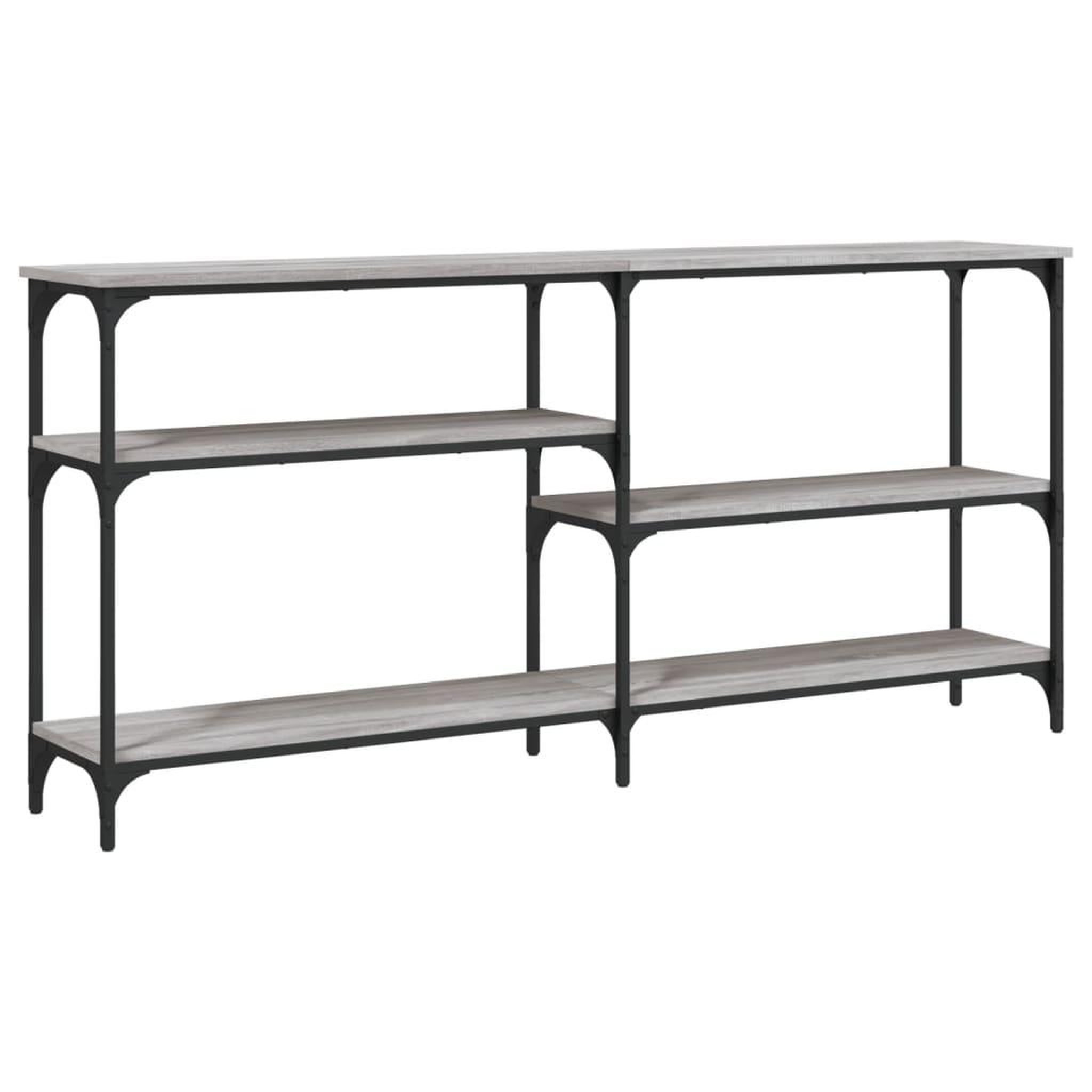 Voir la diapositive 2 : VIDAXL Table console sonoma gris 160x29x75 cm bois d'ingenierie