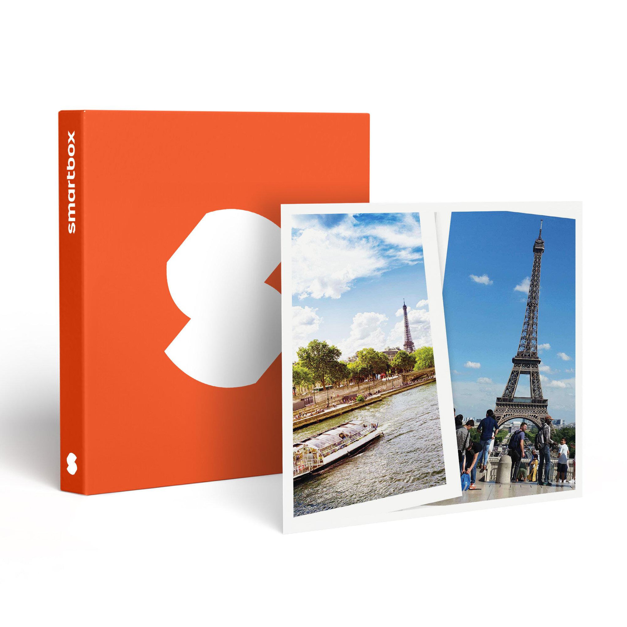 Smartbox Croisière d'1h sur la Seine et visite guidée de la tour Eiffel d'1h30 à Paris en duo - Coffret Cadeau Multi-thèmes