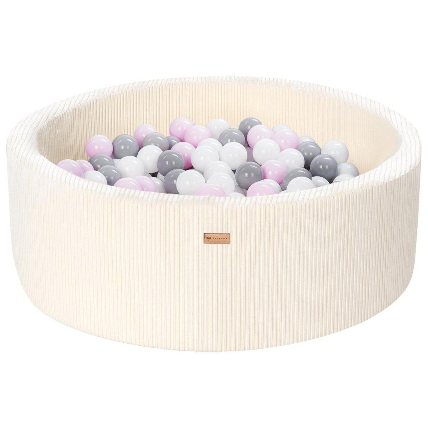 Piscine À Balles Velinda 300 Unités Diamètre 90 Cm Velours Côtelé - vue 2