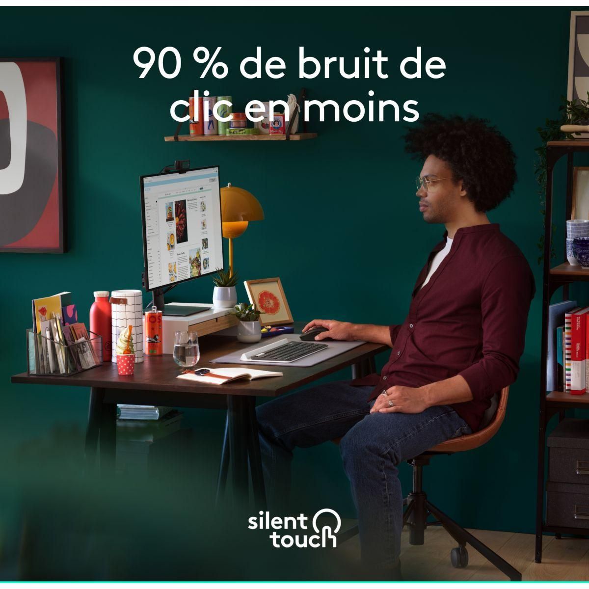 Logitech Souris sans fil Signature M650 L Graphite - grde taille