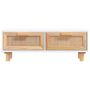 Voir la diapositive 4 : VIDAXL Table basse Blanc 80x40x30 cm Bois d'ingenierie et pin massif
