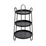 Voir la diapositive 2 : Paris Prix Table d'Appoint 3 Niveaux Déco  Regina  72cm Noir