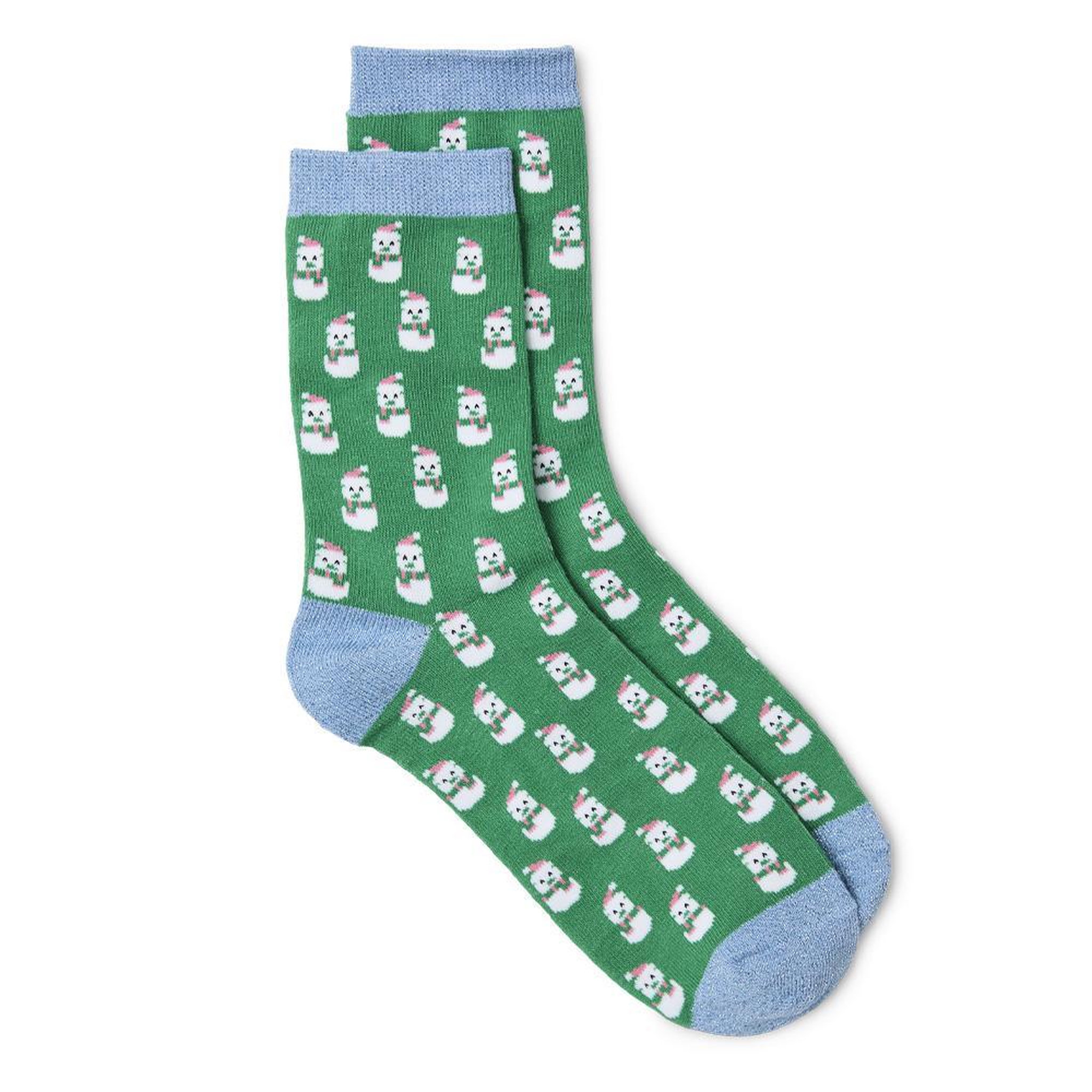 Vero Moda Chaussettes es/Bleu Femme Vero Moda Bonhomme de Neige