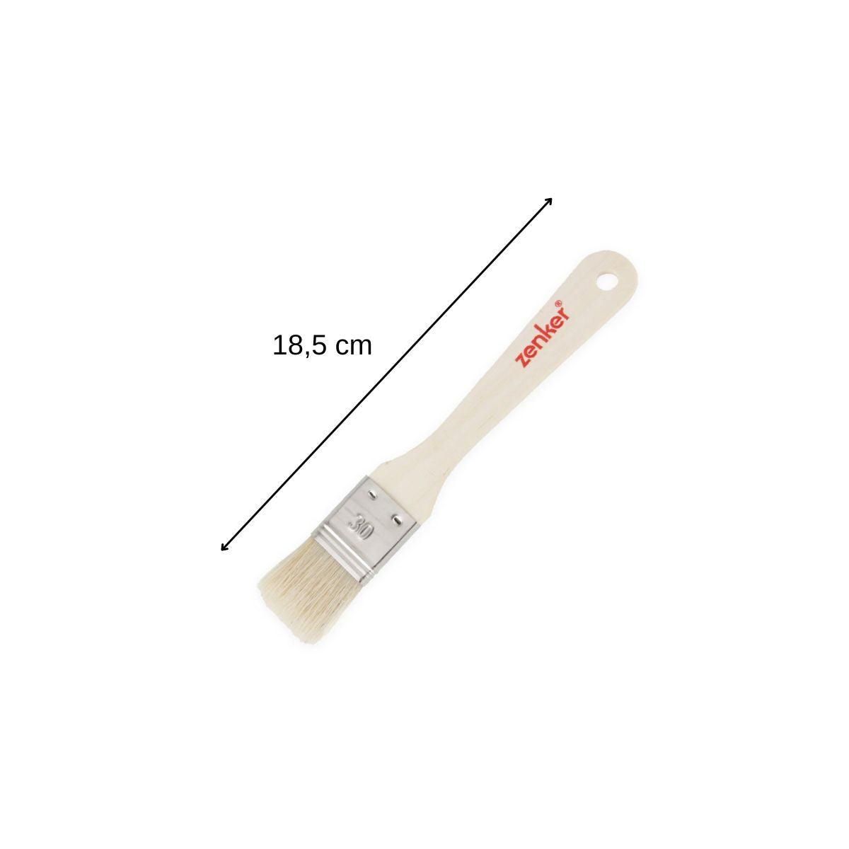 ZENKER Pinceau de cuisine et de pâtisserie 18,5 cm en poils de porc Zenker Smart Pastry