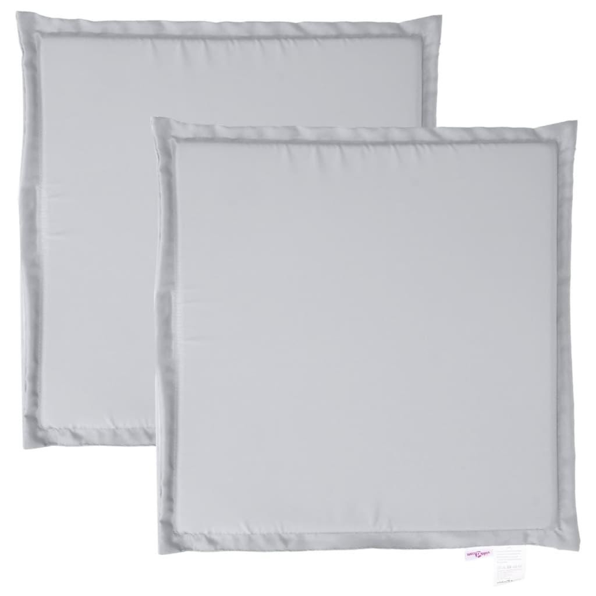 Voir la diapositive 2 : VIDAXL Coussins de siege de jardin lot de 2 gris clair 45x45x2cm carre