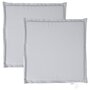 Voir la diapositive 2 : VIDAXL Coussins de siege de jardin lot de 2 gris clair 45x45x2cm carre