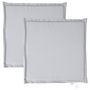Voir la diapositive 2 : VIDAXL Coussins de siege de jardin lot de 2 gris clair 45x45x2cm carre