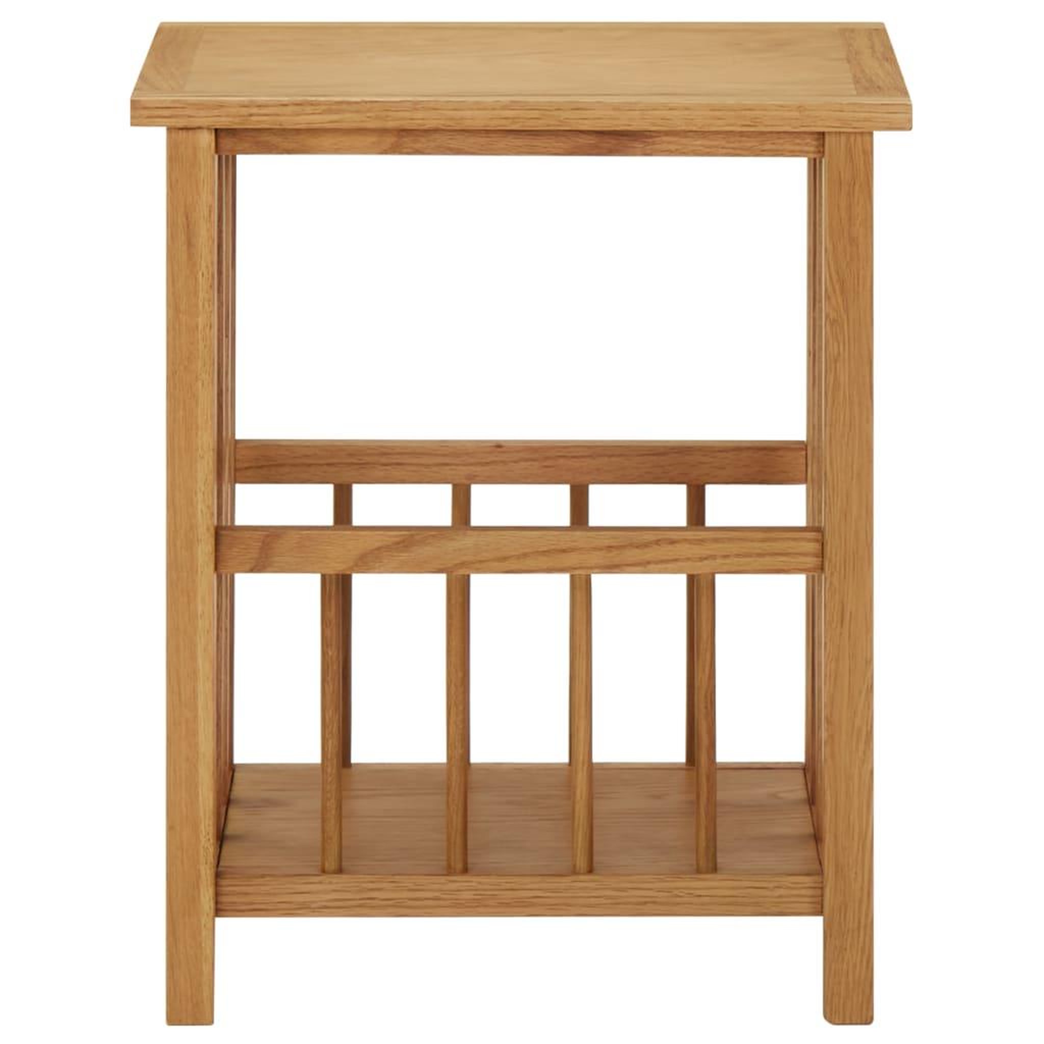 Voir la diapositive 2 : VIDAXL Table a revues 45x35x55 cm Bois de chene solide