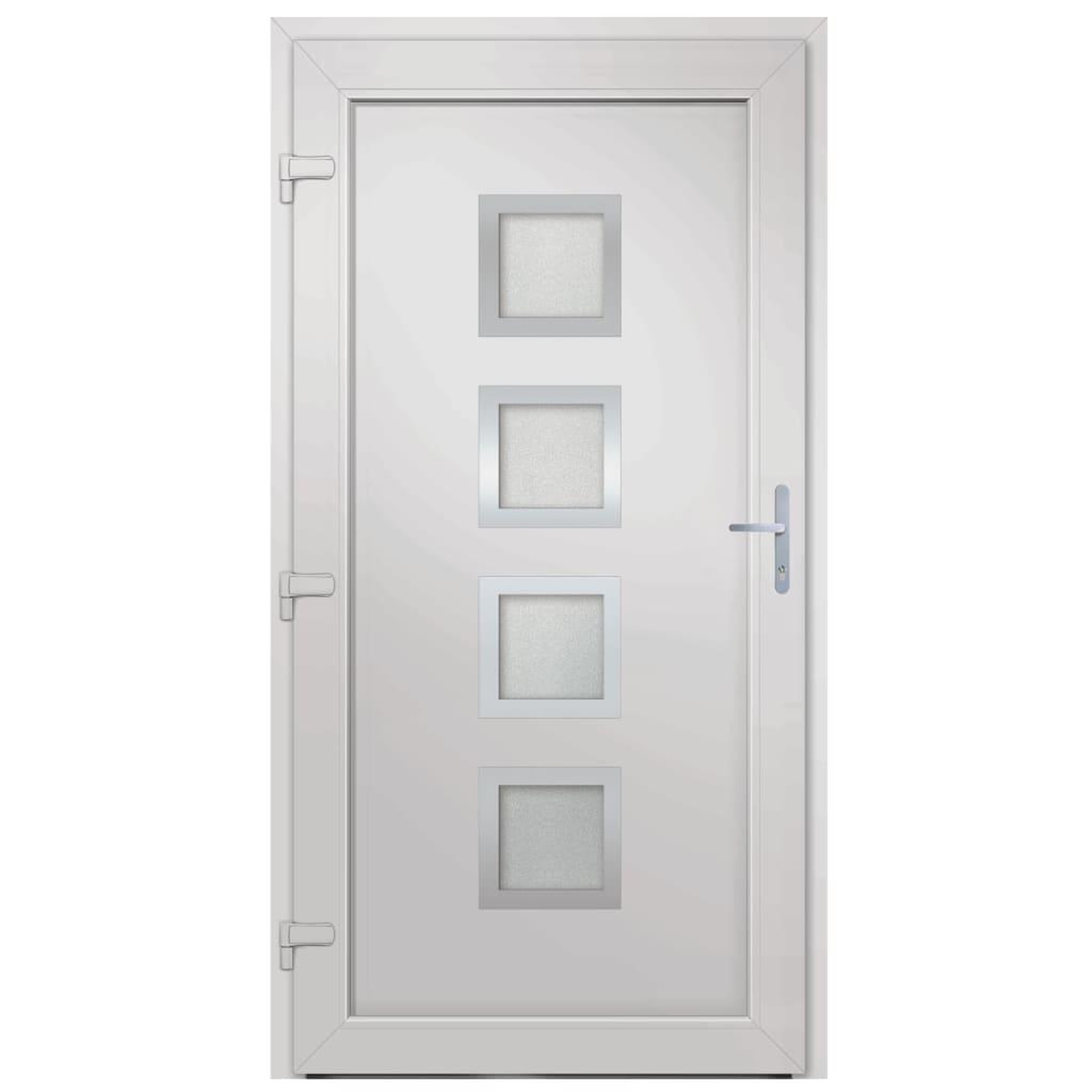 Voir la diapositive 5 : VIDAXL Porte d'entree anthracite 108x200 cm PVC