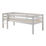 Paris Prix Lit Enfant Surélevé & Échelle  Pino  90x200cm Blanc