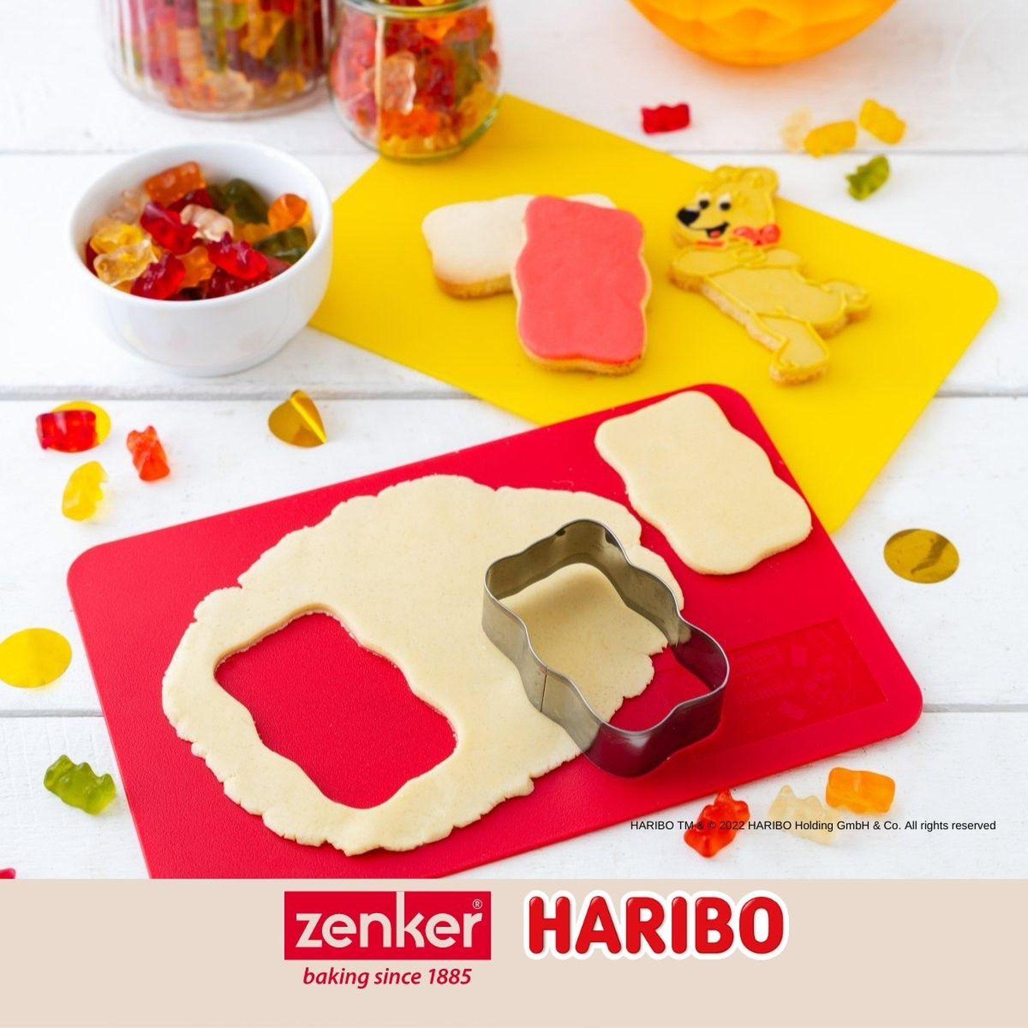 Voir la diapositive 2 : ZENKER Lot de 2 planches à découper en plastique 24,5 x 16 cm Zenker Haribo