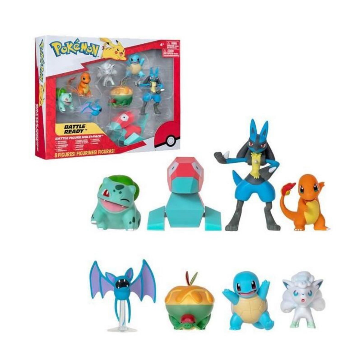 BANDAI Pack 8 Figurines Pokémon - BANDAI - JW3063 - Multicolore - Battle Pokémon