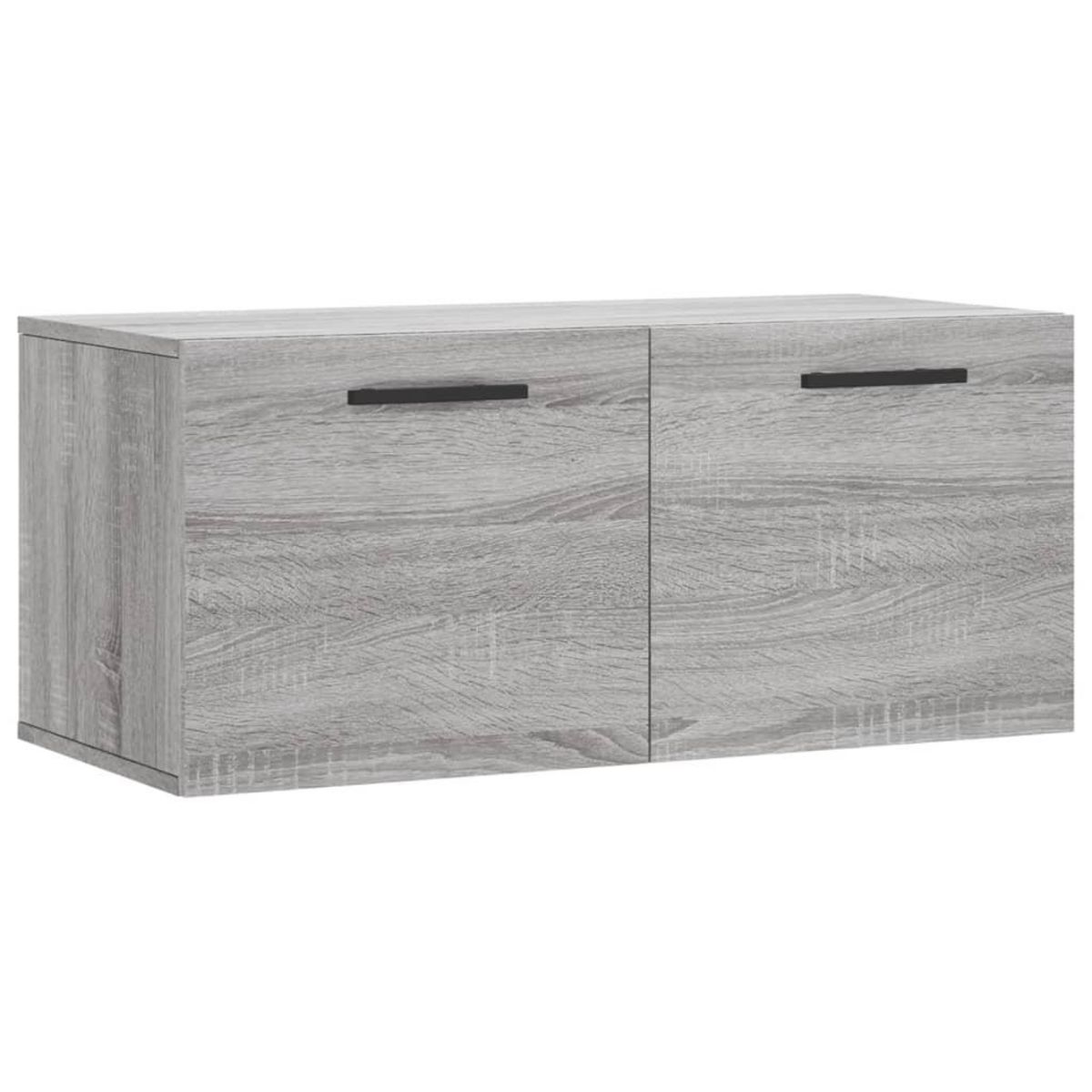 VIDAXL Armoire murale sonoma gris 80x36,5x35 cm bois d'ingenierie