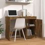 Voir la diapositive 3 : VIDAXL Bureau Chene fume 100x50x76 cm Bois d'ingenierie