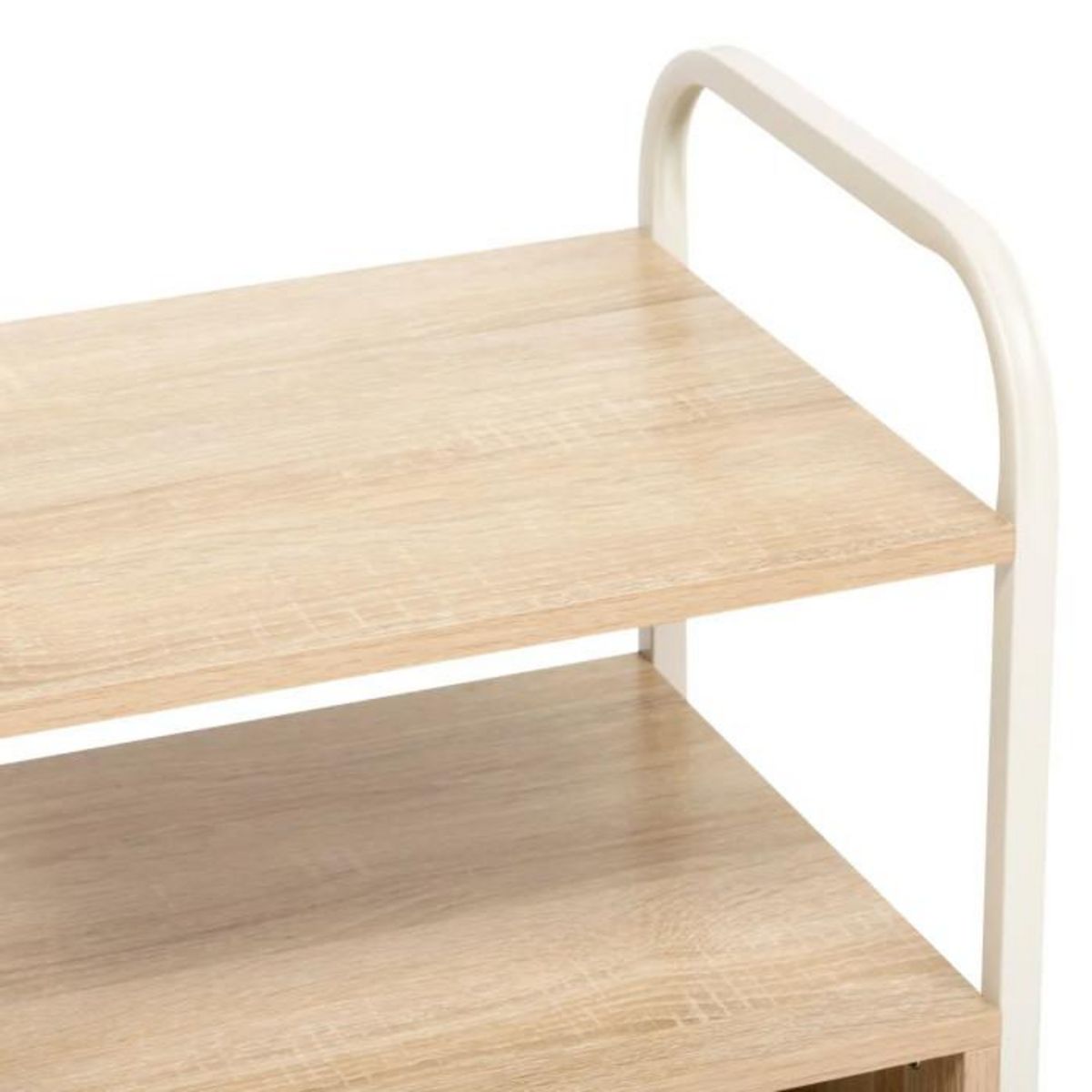 FIVE Table de Chevet Avec Niche  Curvy  50cm Naturel
