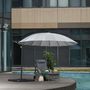 Voir la diapositive 2 : OUTSUNNY Parasol déporté rond inclinable manivelle piètement mât métal. dim. Ø 2,96 x 2,6H m polyester haute densité gris