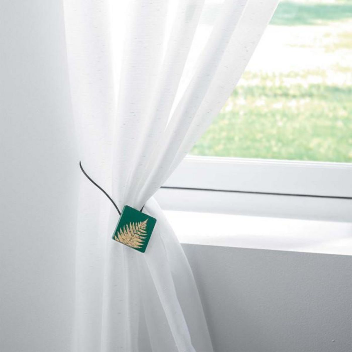 Paris Prix Embrasse de Rideau Aimantée  Lisette  43cm Vert