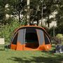 Voir la diapositive 4 : VIDAXL Tente de camping de cabine 4 personnes gris orange imperméable