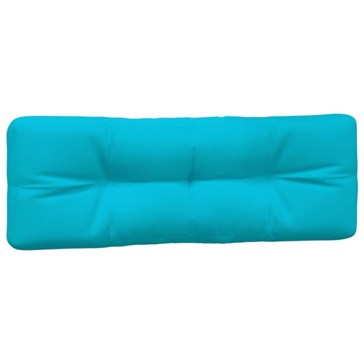 VIDAXL Coussins de palette lot de 2 turquoise tissu