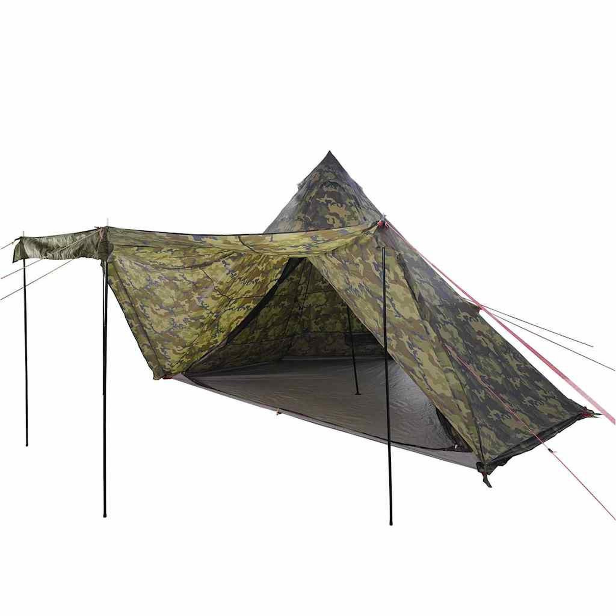 Voir la diapositive 4 : VIDAXL Tente familiale tipi 6 personnes camouflage impermeable