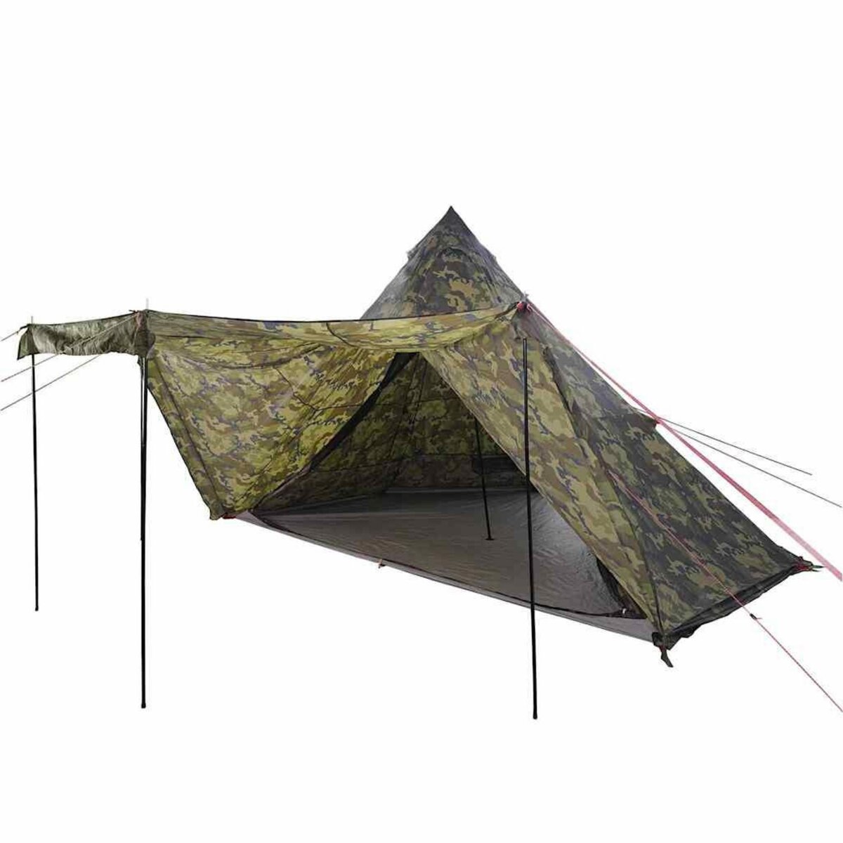 VIDAXL Tente familiale tipi 6 personnes camouflage impermeable